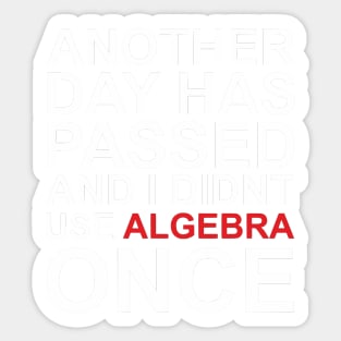 ALGEBRA Sticker